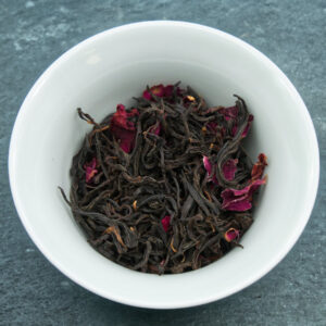 Feuilles de thé noir à la rose biologique Rose noire